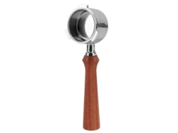 Portafilter Primerox Sem Fundo 51mm com 3 Orelhas em Aço Inoxidável e Madeira