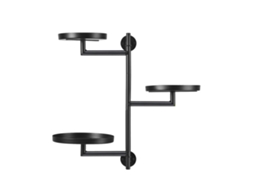 Laxiscreed Suporte De Plantas Rotativo De Parede Com 3 Níveis Para Interior