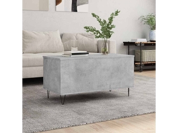 Vidaxl Mesa De Centro 90x44,5x45 Derivados De Madeira Cinzento Cimento