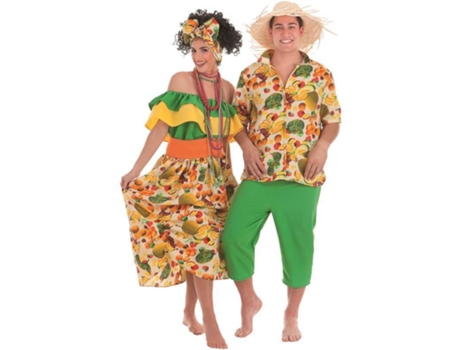 Fato de Homem  Cubano Com Frutas (Tam: XL)