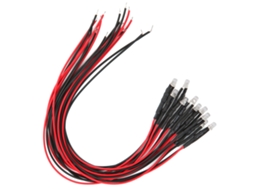 50pcs Led 12v Warm White Pre Wired com S/MARCA