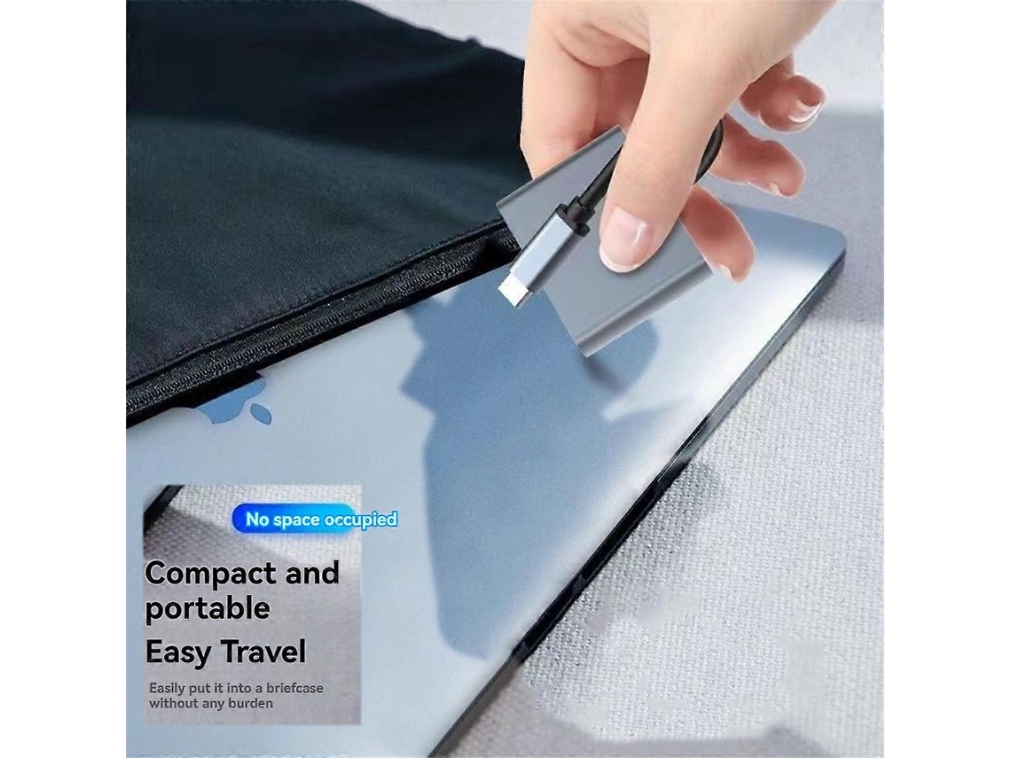Em 1 Tipo C Para Divisor De Extensão Dual Compatível Com Pd Usb Hub Brilvibera
