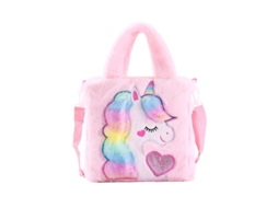 Bolsa Infantil Feminina com Estampa de Unicórnio, Bolsa de Ombro BRILVIBERA