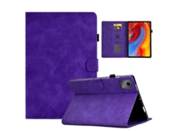 Capa De Couro Inteligente Com Relevo De Sorriso Para Tablet Lenovo Tab M11 / Xiaoxin Pad 11 2024
