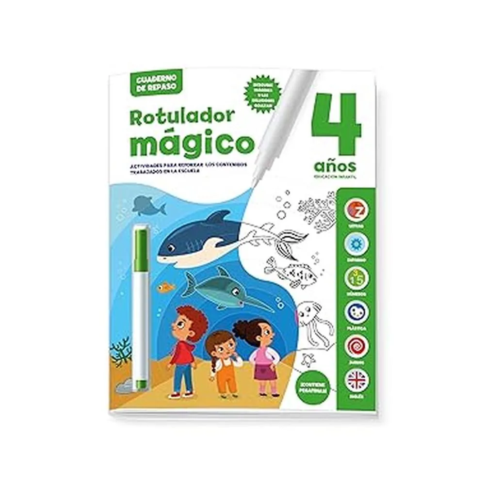 Cuaderno De Repaso 4 Años Con Actividades Colormagic Imagiland Boe021 Imagilandp25