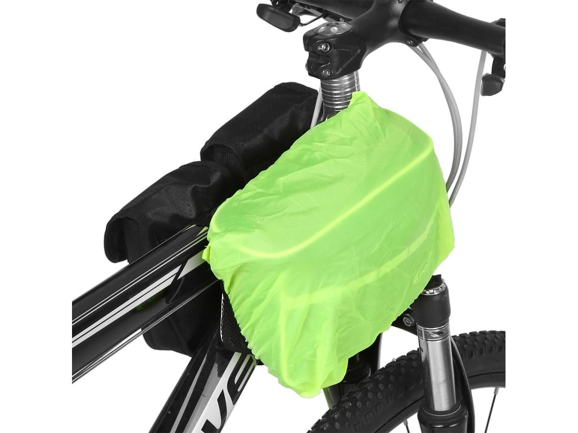 Bolsa Mali para tubo superior de bicicleta, impermeável, com capa de chuva