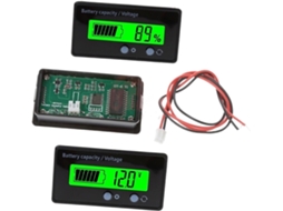 Indicador Led Verde De Capacidade Da Bateria 6v-73v, Medidor Energia