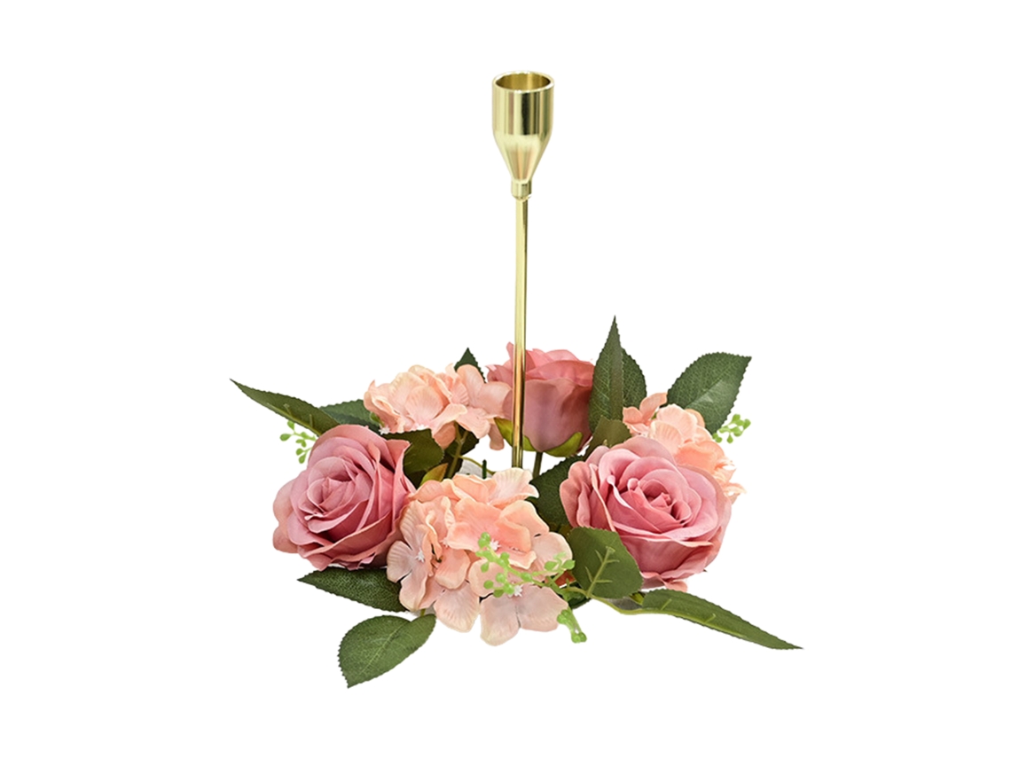 Laxiscreed Coroa De Velas De Rosa Para Decoração De Natal E Casamentos De Alta Qualidade