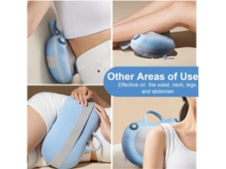 Massageador De Pescoço Para Alívio Da Dor Massageador Shiatsu De Tecido Profundo Com Calor E Almofada Elétrica Aquaforge (azul)
