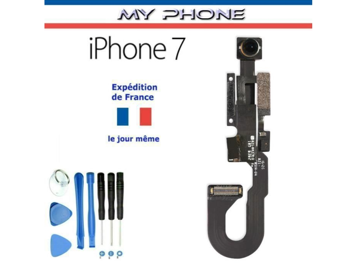 Câmera Frontal Para Apple Iphone 7 E Módulo De Sensor De Proximidade + Cabo Flexível Da Dianteira Com Ajuste De Brilho + Kit Com 8