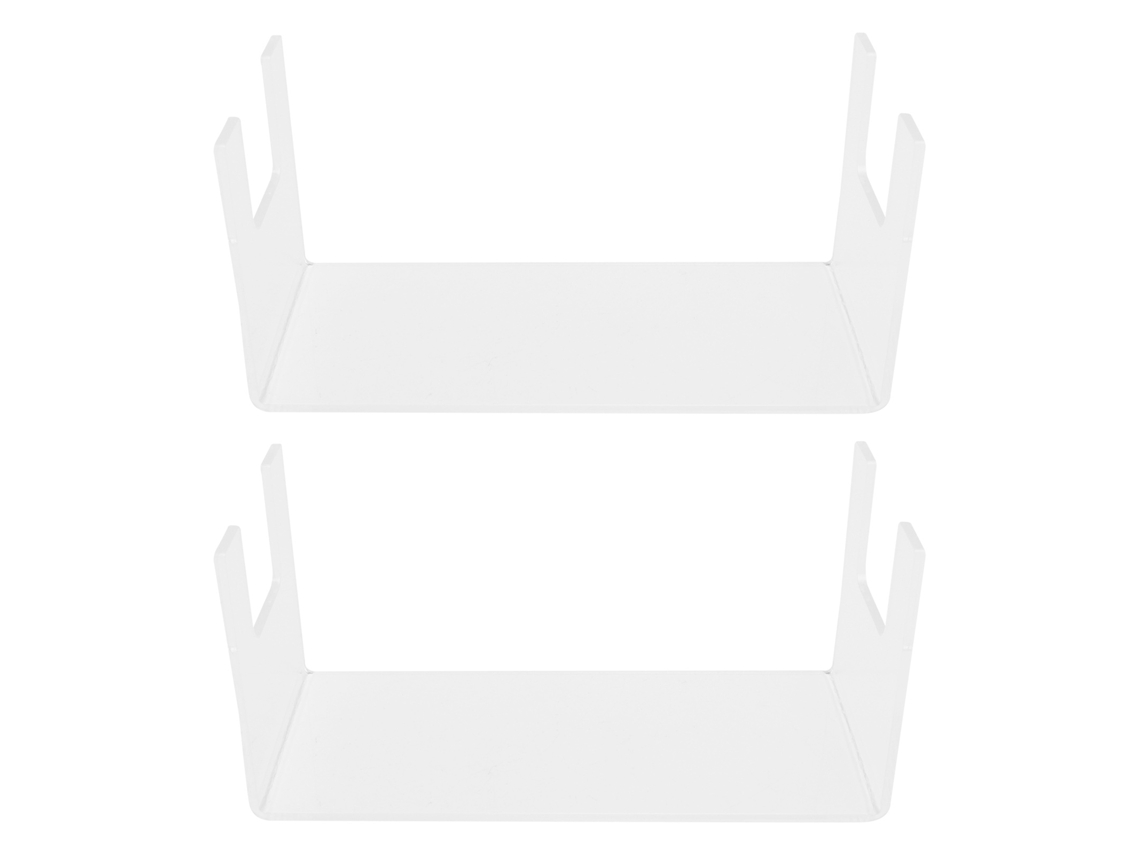 2pcs Prateleira de Exibição Transparente em Acrílico para Bonecas Brinquedos Joias Quarto