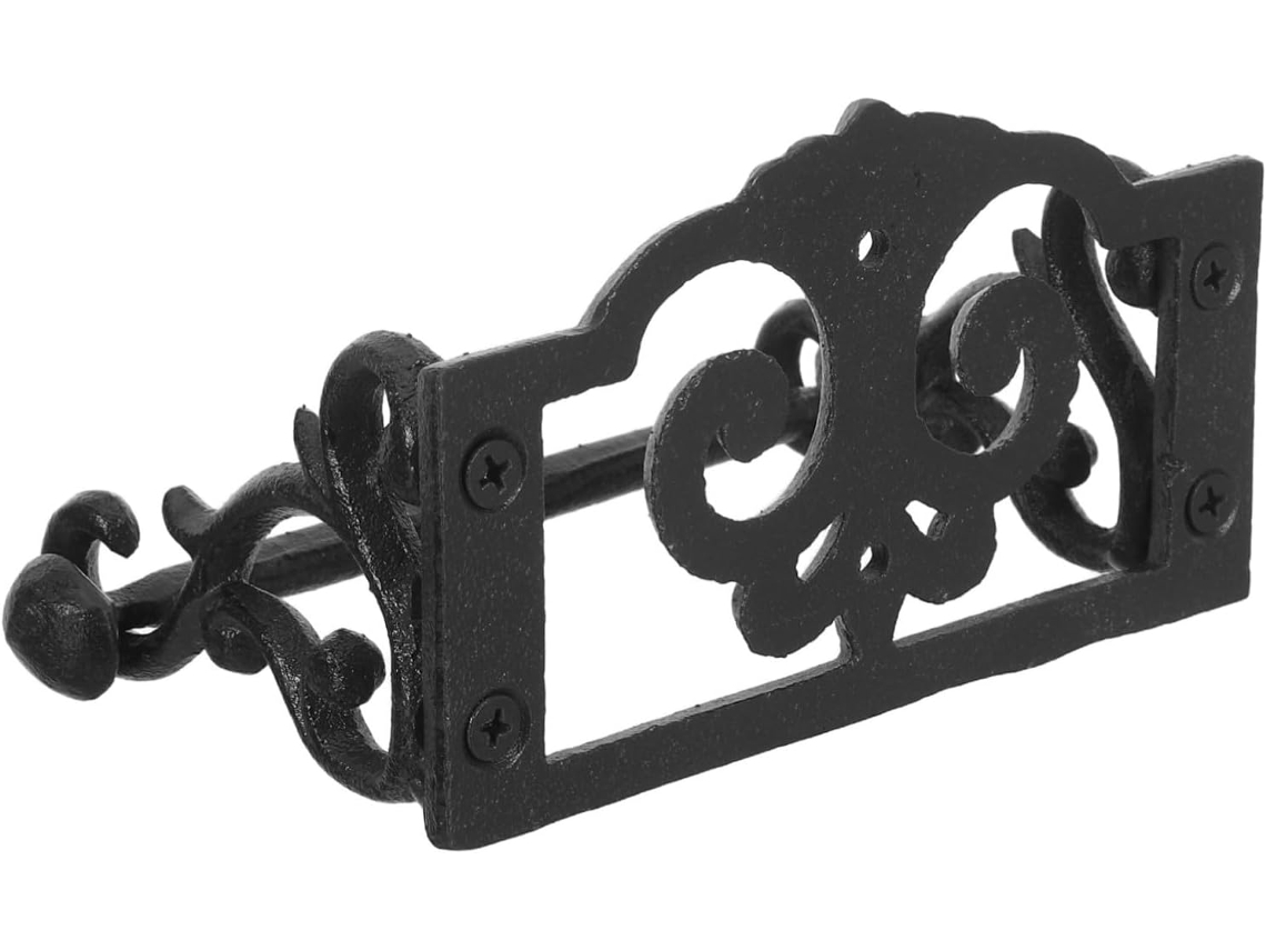 Suporte De Papel Higiênico Rústico Em Ferro Amosfun Para Banheiro E Cozinha, Com Suporte De Parede E Design Campestre
