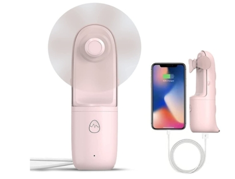 Ventoinha Portátil Turmin Fans465 Rosa Mdug