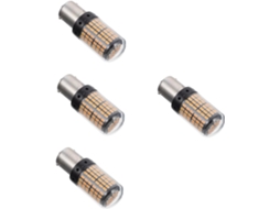 Ibasenice 4 Lâmpadas Led De Pisca Com Decodificação Automática Smd Farol Baixo Para Veículos