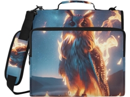 Bolsa Organizadora Fire Owl, Pasta Com Zíper Em Tecido Resistente À Água E Compartimento Laptop