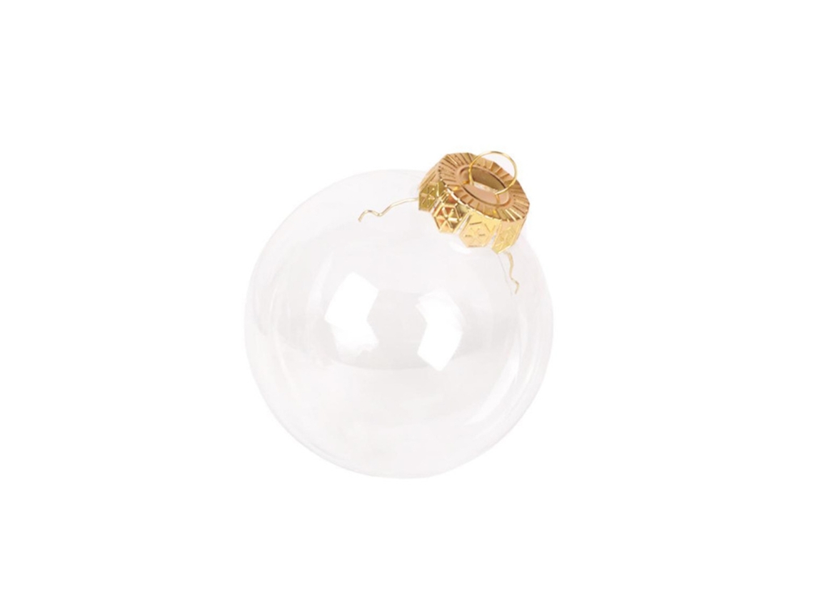 Bolas Decorativas Transparentes De Natal 6cm/2.36in Plástico Diy Preenchíveis Para Festivais E Casamentos