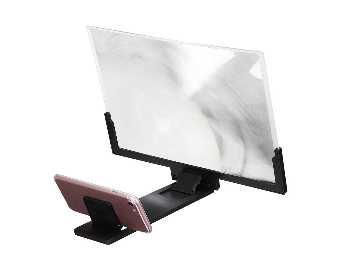 Aetheria magnificador de Tela de Celular 3d Hd Anti radiação 14 Polegadas Plegável com Suporte