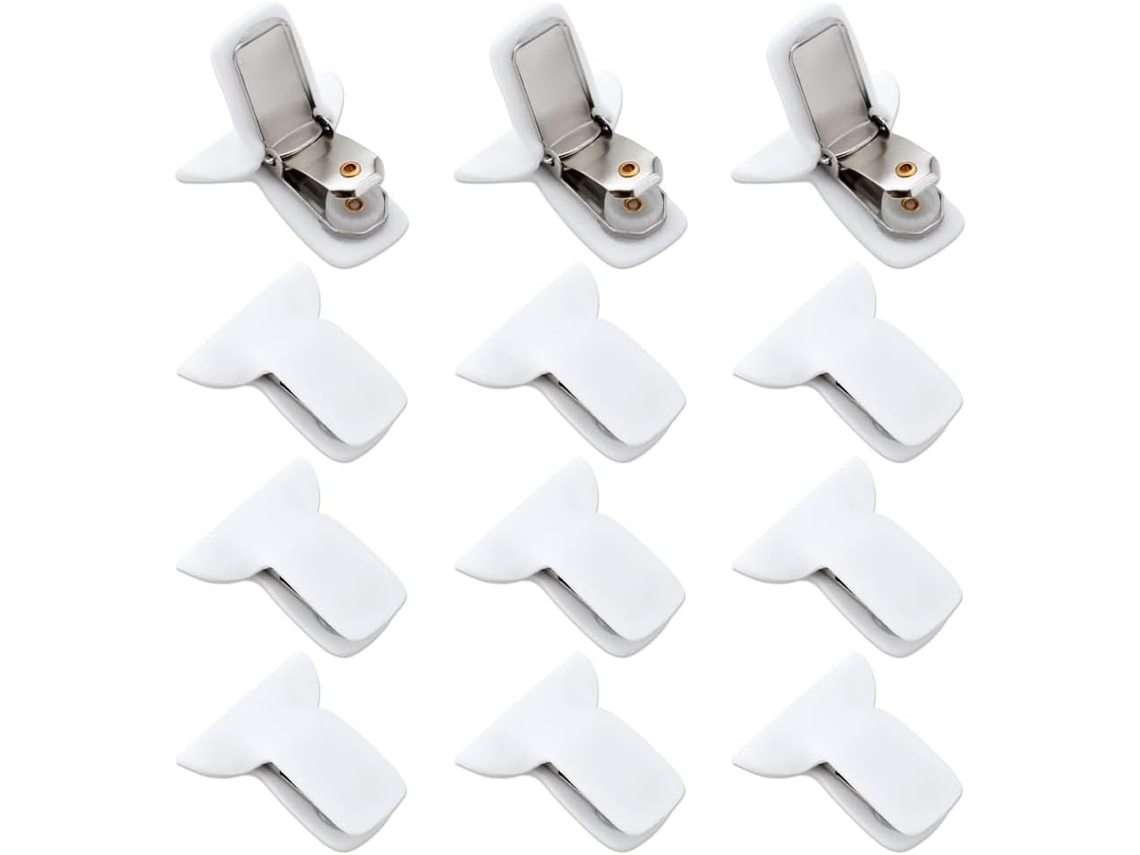 12 Prendedores De Edredom Para Uso Interno, Suporte Resistente, Prendedores De Edredom Com Espuma Metálica Acolchoada