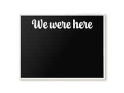 Quadro de parede magnético "We Were Here For The Office" Espelharte (80x60 cm)