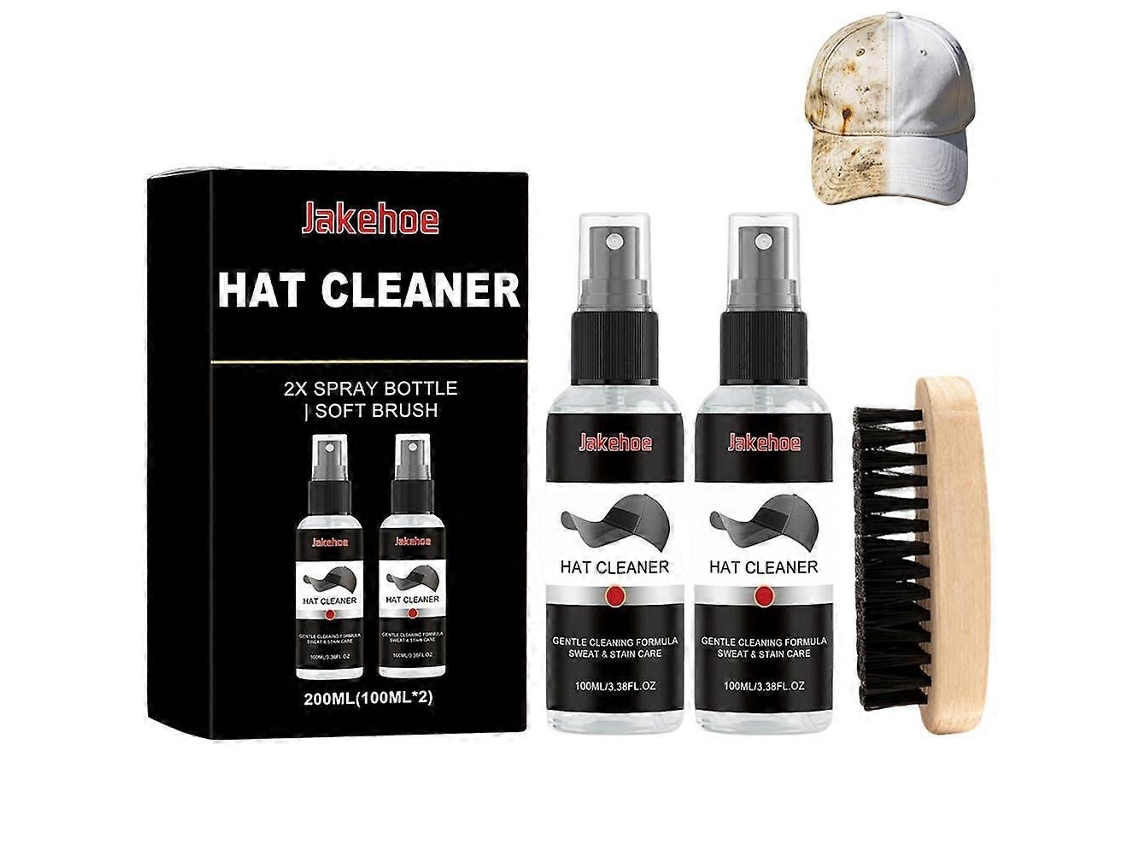Kit Limpeza Bonés Com Spray E Escova – Solução Profunda Para Tecido