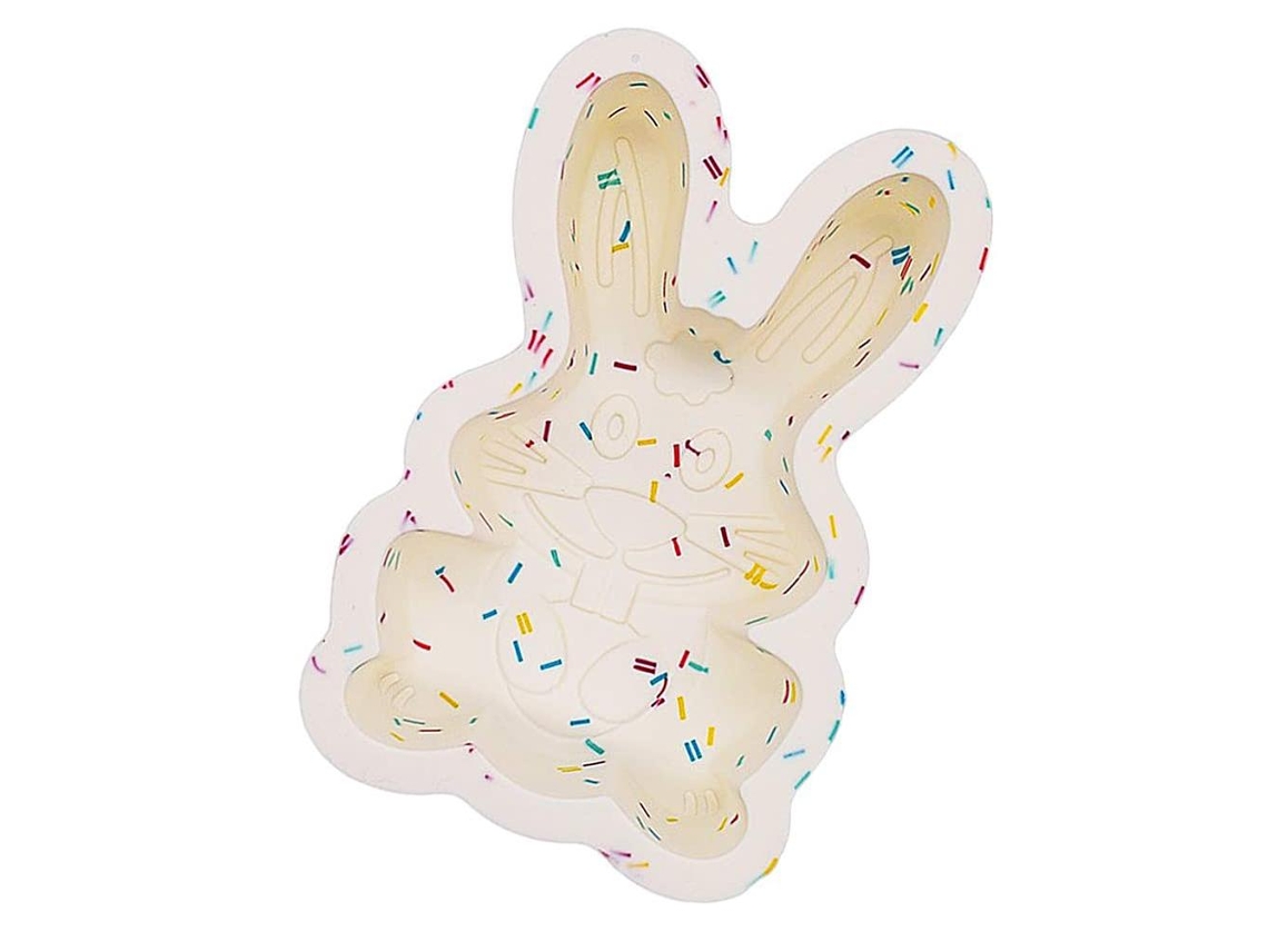 Molde De Silicone Não Adesivo Em Formato De Coelho 3d Para Bolo Fondant, Sabão, Gelatina E Pastelaria Diy