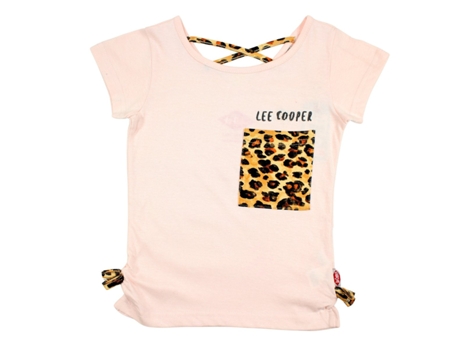 T-Shirt de Criança LEE COOPER Algodão Rosa (XS)