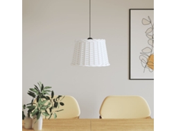 Vidaxl Abajur De Teto Ø40x26 Cm Vime Branco