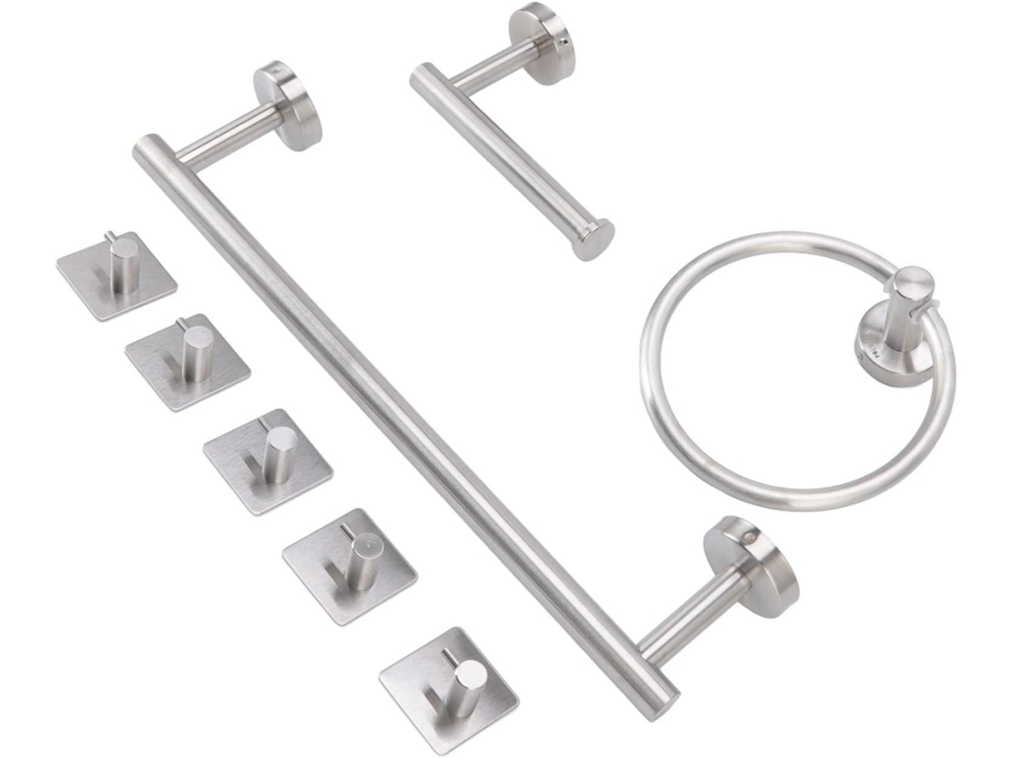 Conjunto De Acessórios Para Banheiro Aramox, Em Aço Inoxidável 304, Com Barra Para Toalha, Porta Toalhas, Porta Papel