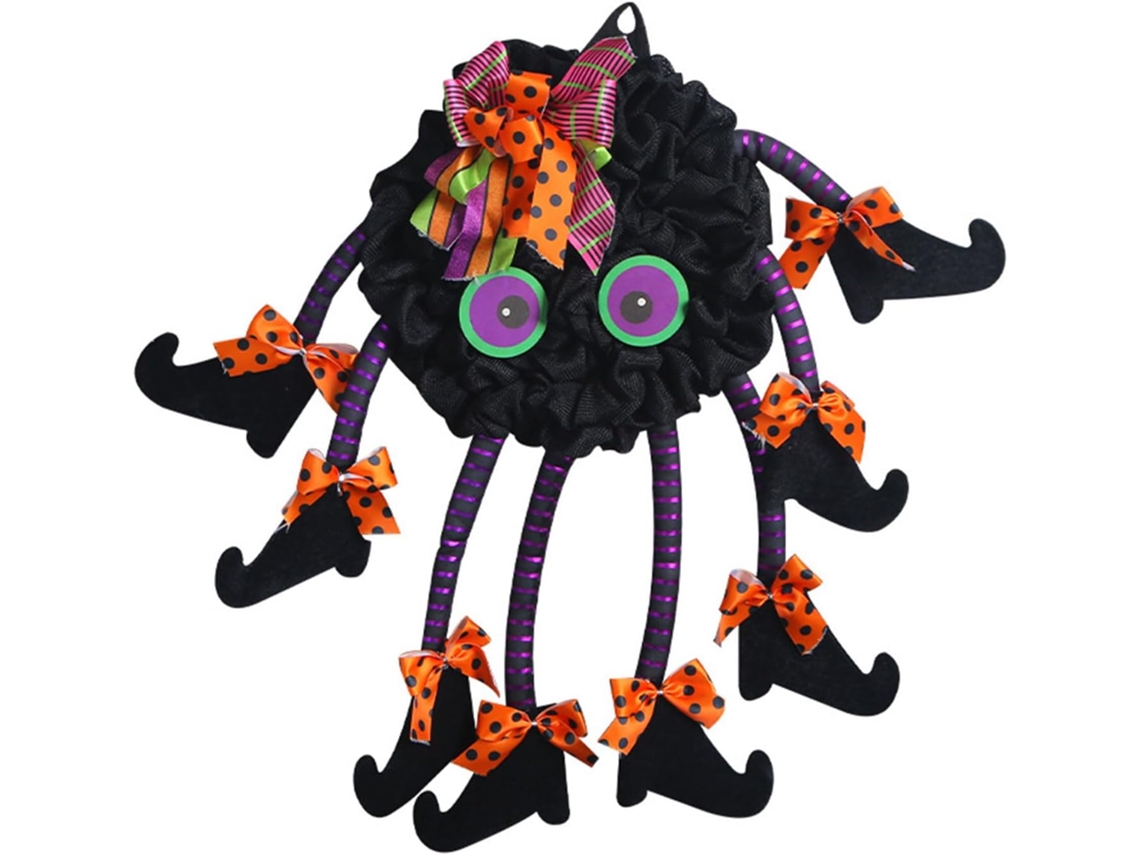 Coroa de bruxa SFUSHOS, com pernas, decoração de Halloween