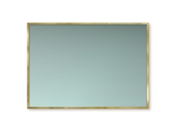 Quadro de vidro magnético creme degradê para hall de entrada Espelharte (100x70 cm)