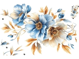 Adesivos De Parede Decorativos Em Vinil Com Flores Para Decoração De Móveis, Quarto E Sala (cor 03)