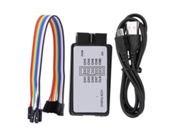 Analisador Lógico Usb Dslogic Plus 8 Canais 24mhz Mini Portátil com Cabo e Fio de Ponte