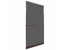 Vidaxl Tela De Insetos Com Dobradiça Marrom E Preto 120 X 240 Cm
