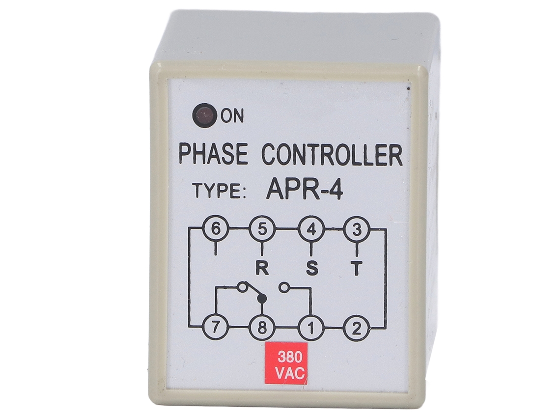 Protector De Fase Apr‑4 Relé Impermeável Para Motor Bomba Ventilador 380v