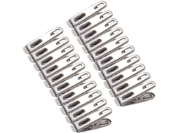 Pinças de Roupa de Metal Aço Inoxidável 4,5cm Multiuso para Cintos, Toalhas, Meias com S/MARCA