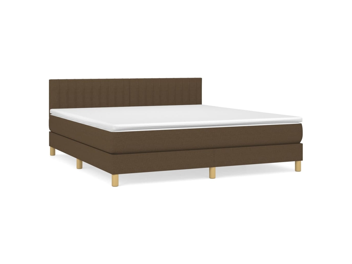 Box Spring Bed, Box Spring Beds Vidaxl Marrom Tecido (160 X 200 Cm)