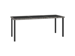 Garden Dining Table, Garden Dining Tables Vidaxl Cinzeto Rattan / Vime (180 X 70 X 73 Cm)