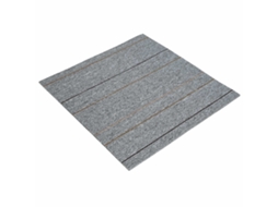 Maison Exclusive - Azulejo De Carpete Cinzentos Claros Com Riscas 50 X 50 Cm