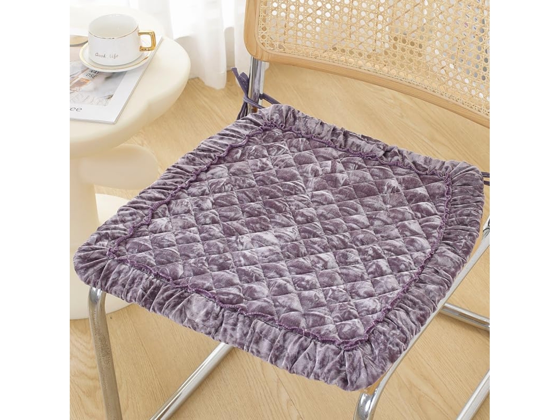 Almofada Para Jardim, Pátio, Casa, Cozinha, Escritório, Grossa, Confortável, 45x 45cm Roxa