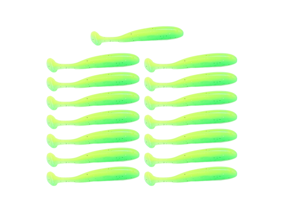 Isca Soft T Tail 2 Cores 15pcs para Pesca