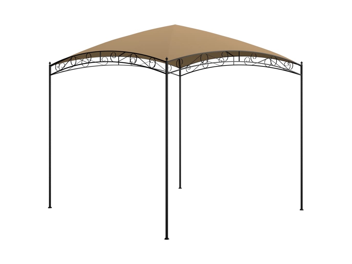 Vidaxl Gazebo 3x3x2,65 M 180 G/m² Cinzento-acastanhado