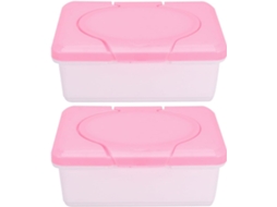 Conjunto De 2 Caixas De Plástico Impermeáveis Para Guardar Lenços De Papel