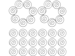 Clips De Papel Circulares Metal Prateado Holibanna Para Organizar Papéis, Pacote Com 100 Unidades, Clipes Espirais