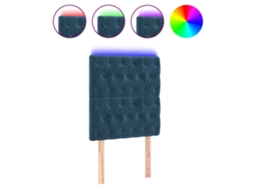 Led Headboard, Led Headboards Vidaxl Azul Veludo (80 X 7 X 118/128 Cm)
