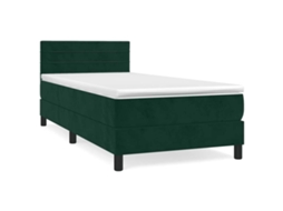 Box Spring Bed, Box Spring Beds Vidaxl Verde Veludo (100 X 200 Cm)