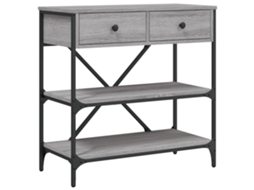Console Table, Console Tables Vidaxl Cinzeto Madeira Processada (n/a)