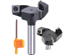 2026 broca de Router para Aplanar Tableros 1/2" Mango 3 Laminas 59mm Diametro Carburo Inserto Broca de Ajochamiento Madera