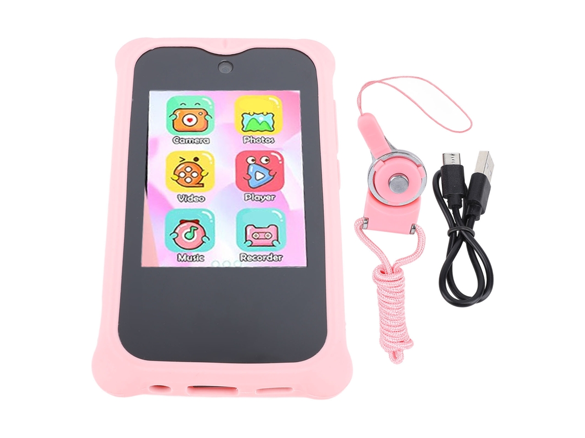 Telefone Infantil com Câmera 10MP, 1080p, Tela Touch, 8 Jogos Educativos | S/MARCA