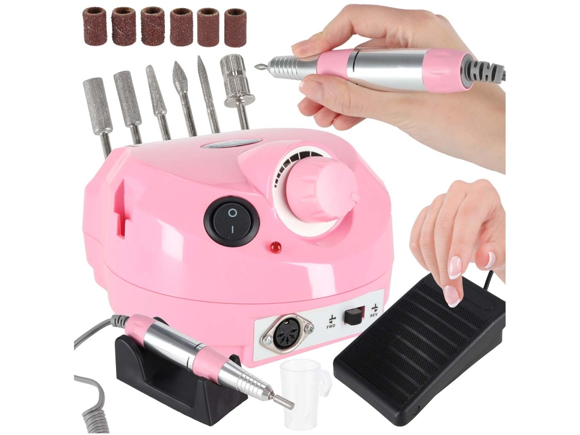 Lixa Elétrica De Unhas 65w Com 6 Cabeças
