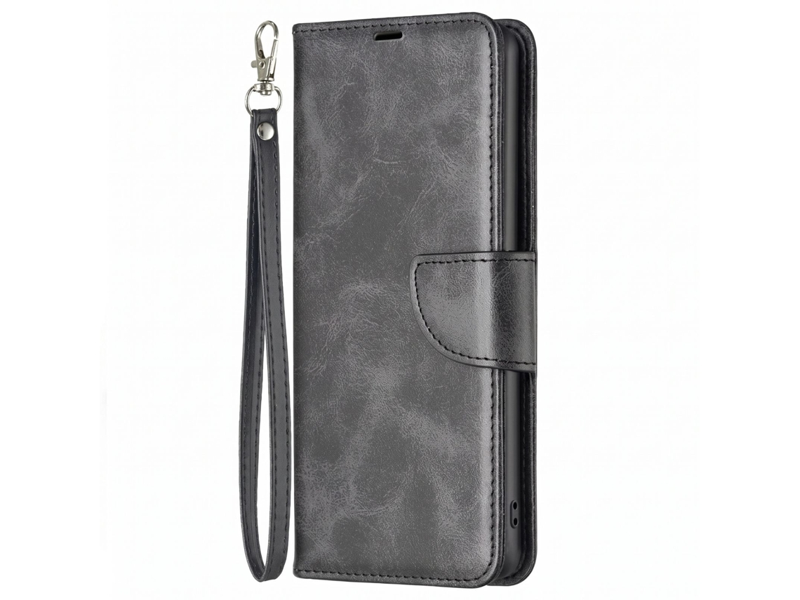 Capa Folio Para Redmi 17 Acabamento Patinado Com Suporte E Correia